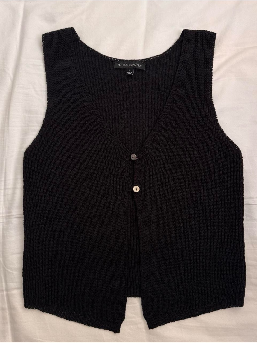 COTTON CANDY LA button front top